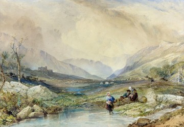  Bough Art Painting - Scottish Valley Samuel Bough landscape
